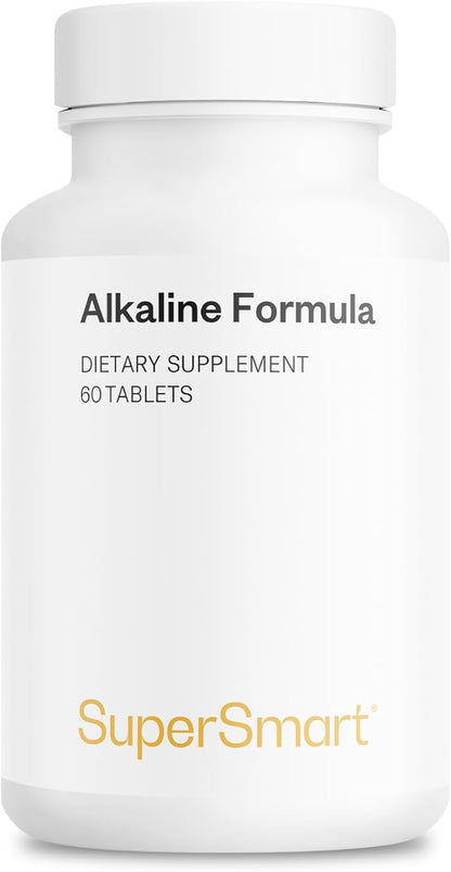 Supersmart - Alkaline Formula Supplement (Advanced Formula) - with Potassium Phosphate, Calcium & Magnesium Citrate - pH Balance | Non-GMO & Gluten Free - 60 Tablets