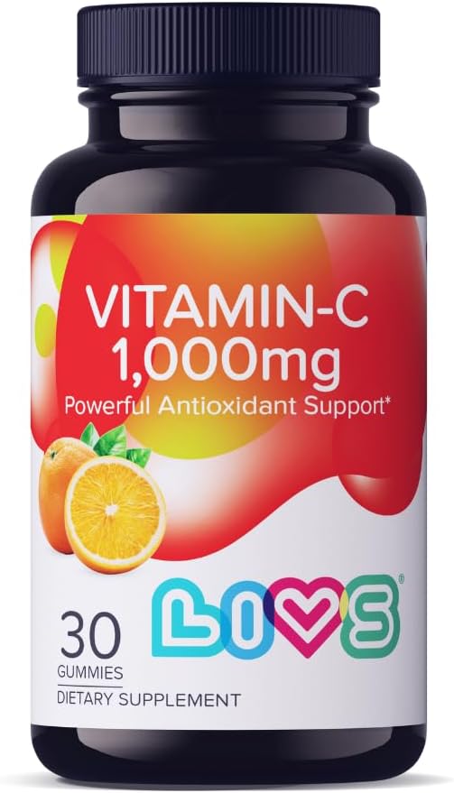 Vitamin C 1000mg Gummies for Kids & Adults | antioxidants & Immune Support Supplement | Hair, Skin and Nails Vitamins for Women & Men | Vegen & Free from GMO & Gluten - 1000mg VIT C/Dose - 30 ct