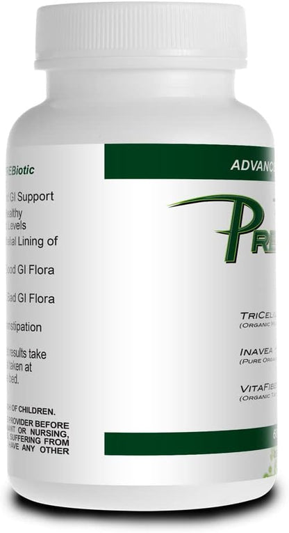 Prebiotic Capsules for Women & Men – Organic Prebiotics Supplement with Acacia Fiber, VitaFiber, Tricelium Mushroom Blend – Prebiotic Fiber Supplement for Gut Health, Digestion & Microbiome Support