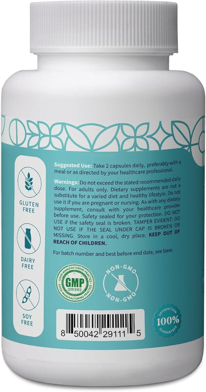 Pattern Wellness Vitamin B Complex – Complete B Vitamins with Folate, B6, B12 – Supports Energy, Brain & Heart Health – Non-GMO – 60 Capsules