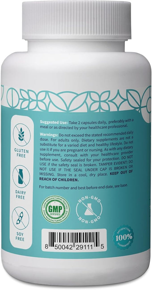 Pattern Wellness Vitamin B Complex – Complete B Vitamins with Folate, B6, B12 – Supports Energy, Brain & Heart Health – Non-GMO – 60 Capsules