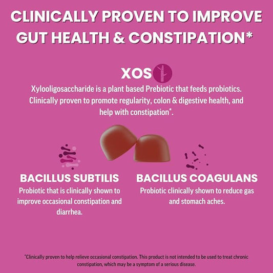 Llama Naturals Probiotics for Women and Men with Prebiotic Fiber, Vegan, Organic, Probiotic Gummies for Gut Health Support, Adults Real Fruit Gummy Vitamins, No Added Sugar Cane, Mixed Berry, 60 Ct