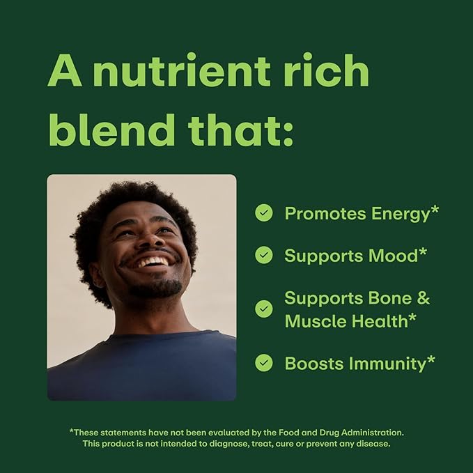 Multivitamin for Men with Zinc, Vitamin D, B12, K2 & Calcium | Supports Immunity, Heart Health, Muscle Building & Overall Wellness | Daily Supplement for Men | Allergen-Free | 60 Tablets