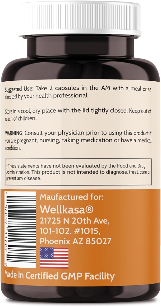 Migra-Well AM: Energizing Daily Methylated Multivitamin with Bioavailable Minerals & Antioxidants Supporting Brain & Nerve Heath for Women and Men - Without Iron (60 Capsules)