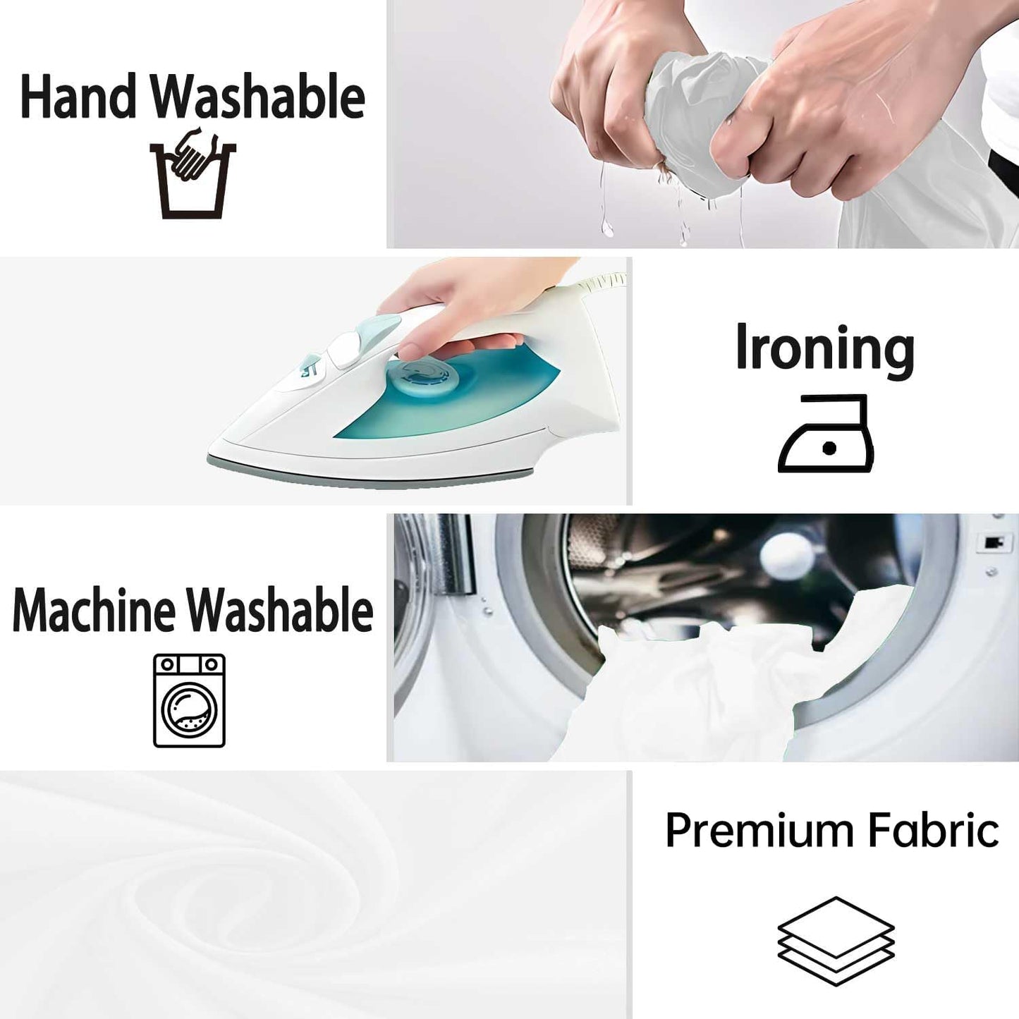 White Photography Backdrop for Photoshoot, Photo Backdrop Curtain, White Backdrops for Party Portrait Photoshoots Video Studio 6FTx9FT