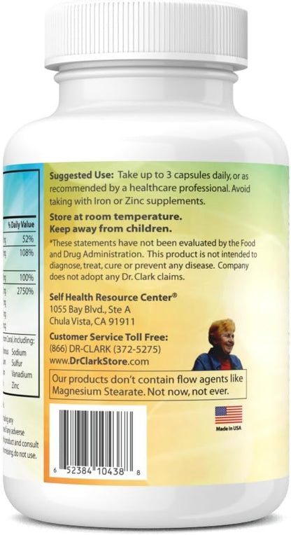 Dr. Clark Store Coral Cal-Mag K2 – 993mg, 100 Gelatin Capsules, Supports Bone Health, pH Balance, 72 Trace Minerals & Vitamin K
