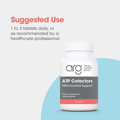 Optimox ATP Cofactors Supplement - Vitamin B Complex for Men & Women, Vitamin B2, Vitamin B3, 100mg Riboflavin, 500mg Niacin, High Potency Tablets - 90 Count