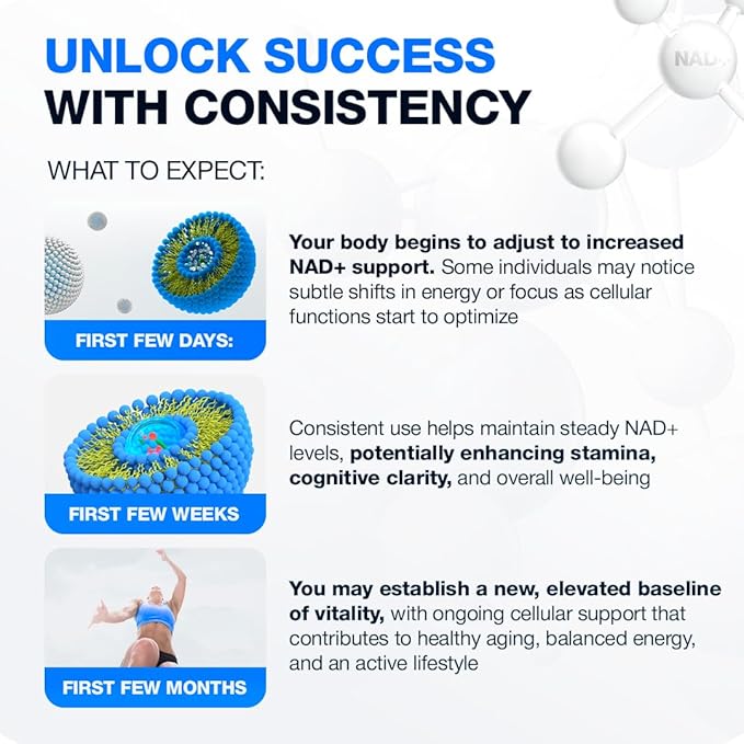 STARFIT - Nicotinamide D-Riboside, Booster NAD+, Energy & Focus Supplement, Anti-Aging Cellular Support, 90 Capsules