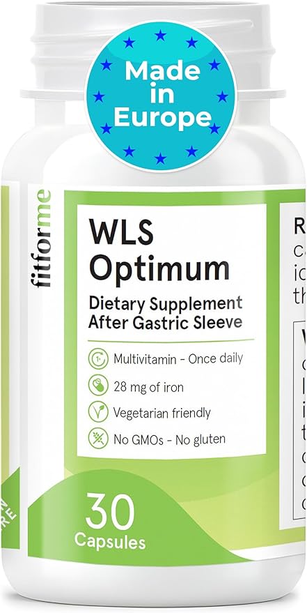 FitForMe Bariatric Multivitamins with Iron After Gastric Sleeve - One a Day WLS Optimum Capsule Starter Pack - 30 Days Supply of Vitamins & Minerals, Scientifically Proven