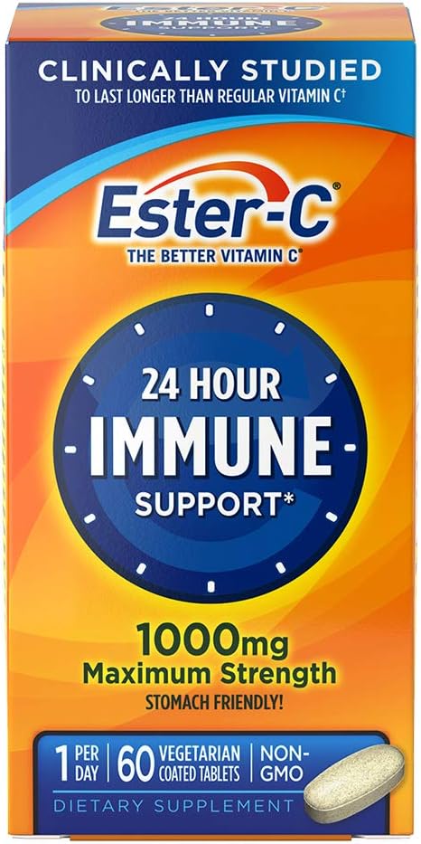 Ester-C® Vitamin C, 1,000 mg, 60 Coated Tablets