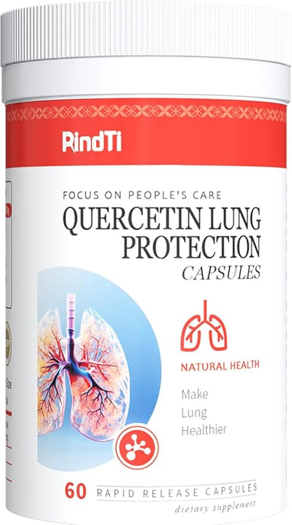 Quercetin with Bromelain,Quercetin 500mg Capsules,Immune Health,Respiratory Wellness,60 Capsules