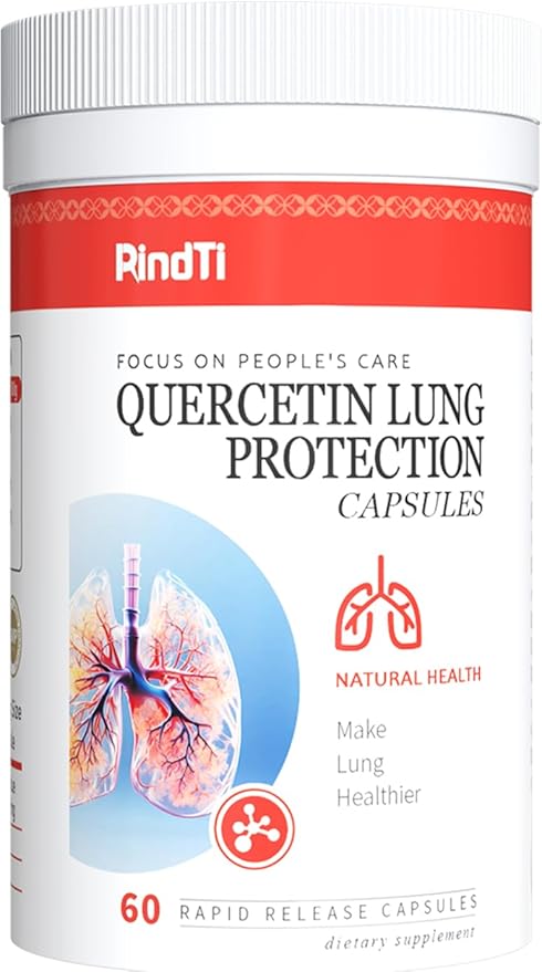 Quercetin with Bromelain,Quercetin 500mg Capsules,Immune Health,Respiratory Wellness,60 Capsules