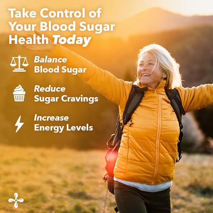 LifeSeasons GS Stabili-T - Blood Sugar Support Supplement - Healthy Circulation & Vision - Maintain Normal Levels - Chromium Cinnamon Gymnema Bilberry & Alpha Lipoic Acid - 90 Capsules