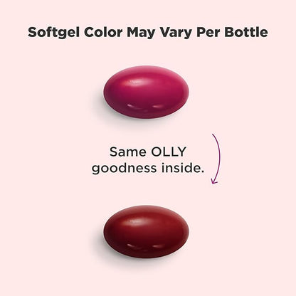 OLLY Ultra Women's Multi Softgels, Overall Health and Immune Support, Omega-3s, Iron, Vitamins A, D, C, E, B12, Daily Multivitamin, 30 Day Supply - 60 Count (Pack of 2)