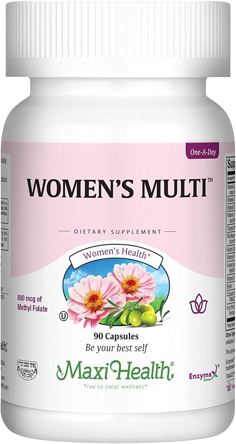 Multivitamin for Women – Essential Womens Multivitamin Supplement with Vitamins A B C D E Calcium Zinc Biotin & More – Daily Multi Vitamins and Multiminerals for Gut Support 90 Capsules
