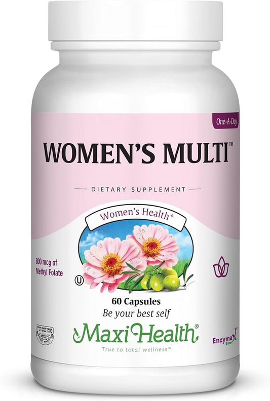 Womens Multivitamin – Essential Multivitamin for Women Supplement with Vitamins A B C D E Calcium Zinc Biotin & More – Daily Multi Vitamins and Multiminerals for Gut Support - Kosher (60 Capsules)