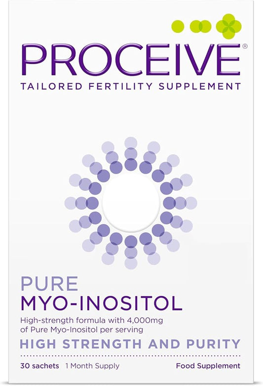 Proceive Myo-Inositol Supplement for Women, 30 Servings - 4,000mg of Pure Myo-Inositol Supports Fertility & Reproductive Health - Drink Mix Powder for Hormonal Balance, Ovarian Health & PCOS Support