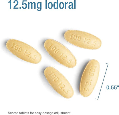 Optimox Iodoral 12.5 mg – Iodine Supplements for Thyroid Support, Potassium Iodide Tablets, Lugol Solution, Daily Vitamins and Minerals, High Potency Iodine Tablets – 180 Tablets 1-Pack