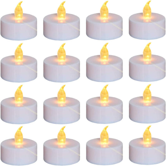Nancia 100PACK Flameless LED Tea Lights Candles, Realistic and Bright Flickering Long Lasting 200Hours Battery-Powered, Ideal Party, Wedding, Birthday, Gifts Home Decoration Warm Yellow