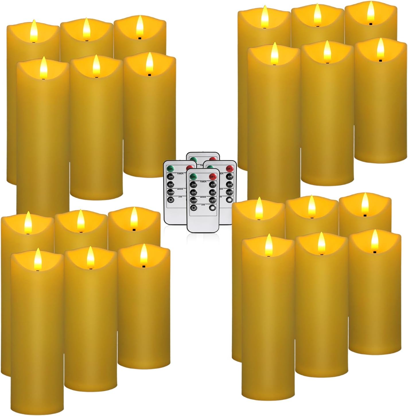 24 Packs of flameless LED Candles with timers and Flashing Battery Operation for Halloween, Christmas and Wedding decoration96 (24pack)