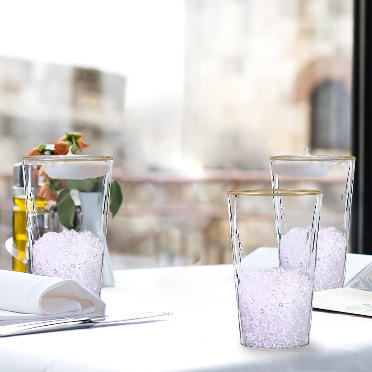 FUTUREPLUSX Fake Diamonds, 10000 PCS Mini Clear Diamonds Decoration Acrylic Crystal Vase Fillers Table Scatter Confetti Gems for Wedding Bridal Shower Birthdays Graduation Party Home Decor