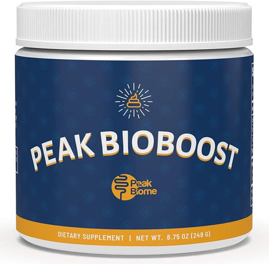 Peak BioBoost - Prebiotic Fiber Supplement - Flavorless Digestive Nutritional Supplements - Easy to Dissolve Prebiotic Powder - No Gluten, Soy or Dairy - 1 Month Supply - 30 Servings