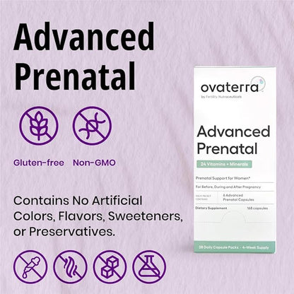 Advanced Prenatal Vitamins for Women with 550mg Choline, Methylfolate, Chelated Iron & 24 Nutrients, Best Prenatal Vitamins for Women, Prenatals with Methylfolate – 28 Daily Packs