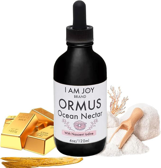 Ormus Ocean Nectar Monoatomic Gold with Iodine Designed to Decalcify The Pineal Gland, Support Thyroid and Increase Feelings of Alertness, Clarity of Thought and Energy 4oz