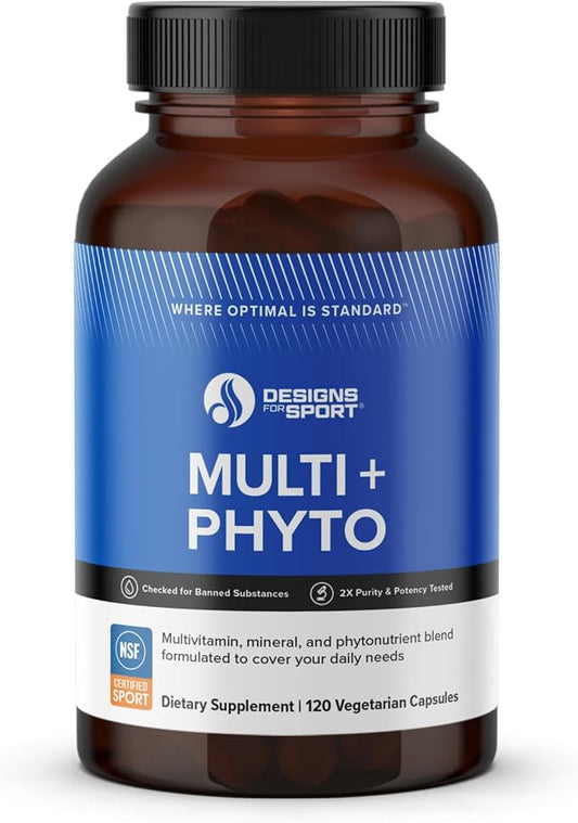 Multi Plus Phyto - Comprehensive Multivitamin & Phytonutrient Blend - Nutrition for Athletes - Highly Absorbable Vitamins, Minerals & Plant-Based Compounds - 120 Capsules