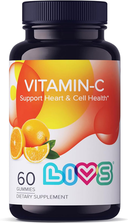 Vitamin C 250mg Gummies for Kids & Adults | antioxidants & Immune Support Supplement | Hair, Skin and Nails Vitamins for Women & Men | Vegen & Free from GMO & Gluten - 250mg VIT C/Dose - 60 ct