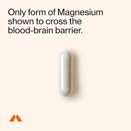 Momentous Magtein Magnesium L-Threonate - Brain & Rest Support Supplement - Boosts Cognitive Function & Sleep Quality - NSF Certified for Sport -145 mg - 30 Servings
