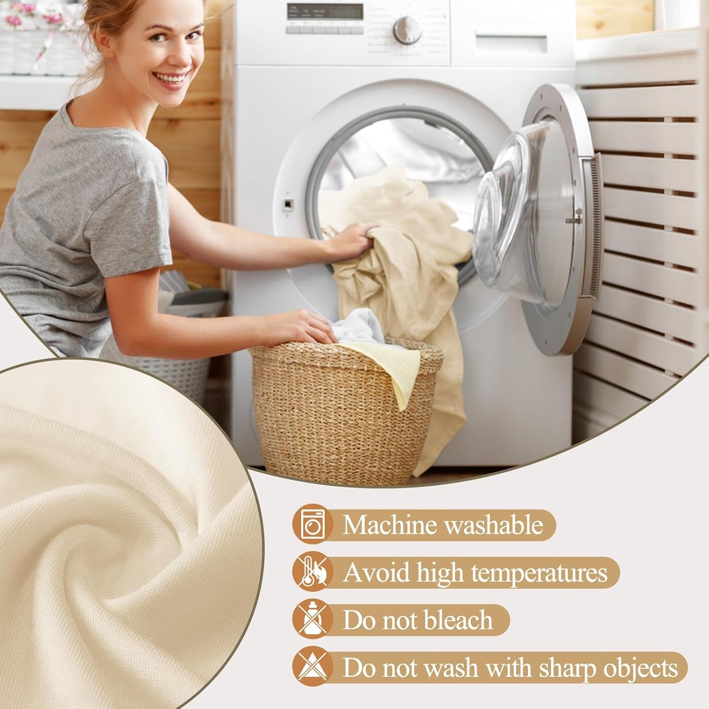 Ledido Wedding Arch Backdrop Cover 6FT Arch Covers Fitted Stretchy Spandex Round Top Stand Backdrop Cover for Wedding Banquet Ceremony Birthday Party Baby Shower Event Decoration,Beige