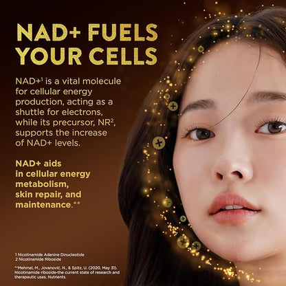 Swisse Plus NAD+ Calm Skin | Clinically Tested NAD+ Supplement | Supports Balanced, Healthy Skin | Anti-Aging Supplement for Women & Men | 30 Capsules
