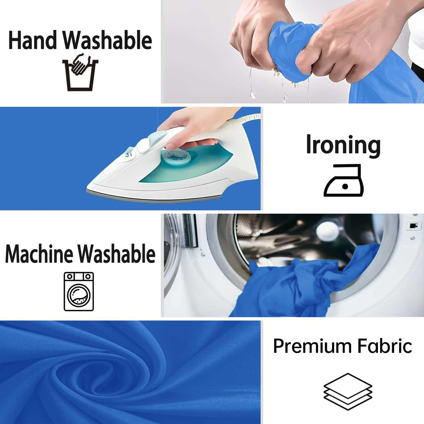 Royal Blue Backdrop, Photo Booth Portrait Photography Backdrops, Studio Blue Screen Backdrop for Photoshoot Streaming Video Shooting, Photo Backdrop 6x9ft