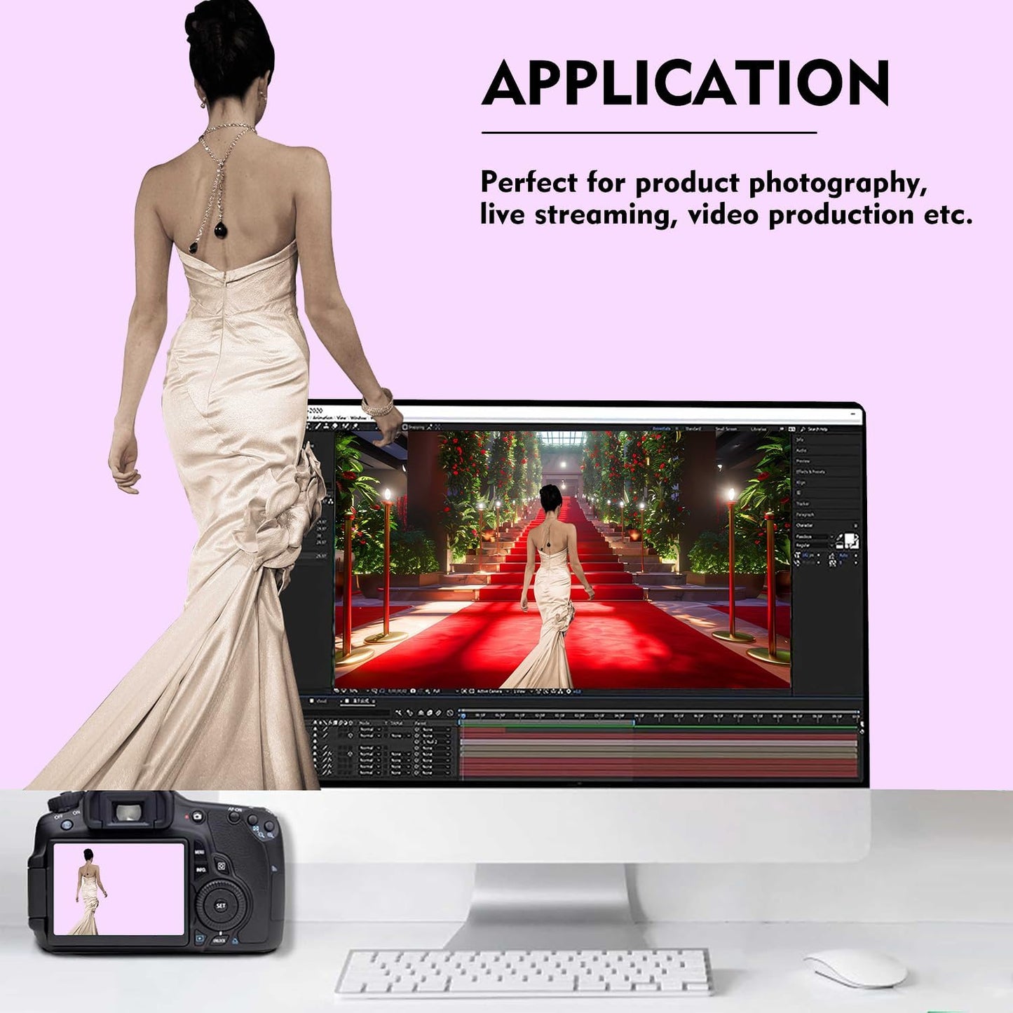 Light Purple Photography Backdrop for Photoshoot, Photo Backdrop Curtain, Perfect Light Purple Backdrops for Party Portrait Photoshoots Video Studio 6FTx9FT