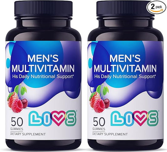 Men’s Multivitamins Gummies | Chewable Multivitamins for Men Health, Iron & Immune Support | Daily Vitamins with Zinc, Vitamin D3, B12, Biotin & More | Gluten Free & Vegan Gummy Vitamins – 100 Ct