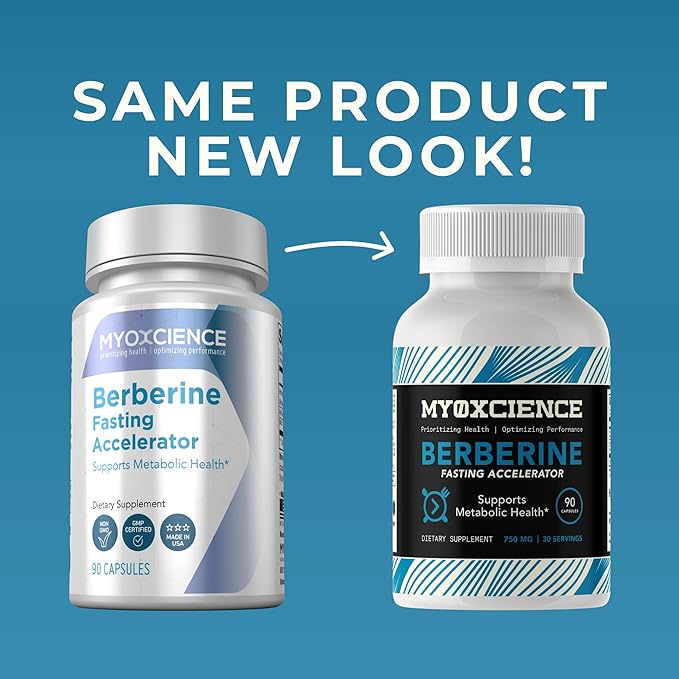 MYOXCIENCE Berberine Fasting Accelerator | Himaberb Berberine HCL with ALA (Alpha Lipoic Acid) and Biotin (90 Capsules)