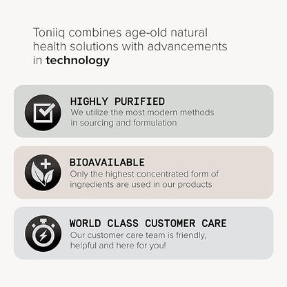 Toniiq Ultra High Purity Quercetin Capsules - 95%+ Highly Purified and Bioavailable - 1000mg Per Serving - 240 Capsules Quercetin Supplement