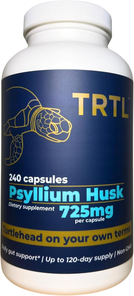 Psyllium Husk Fiber Capsules – 240ct | Fiber Supplement for Gut Health Support & Digestive Regularity | Packaged & Tested in USA, Non-GMO | 2.2g Fiber per Serving
