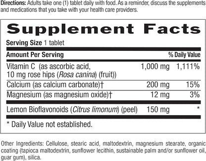 Country Life Buffered Vitamin C 1000mg with Bioflavonoids, Calcium, Magnesium, Potassium - Immune Support, Vegan Capsules, Gluten-Free, Gentle on Stomach - 250 Tablets