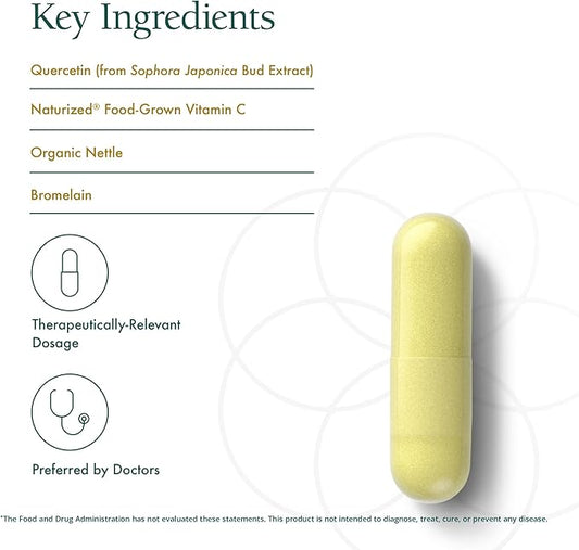 Natura Health Products Quercetin Plus Supplement - Modulates Healthy Immune and histamine Response - Featuring Bromelain, Vitamin C, Nettle Leaf & Quercetin (90 Capsules)