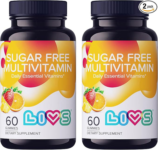 Sugar Free Multivitamin Gummies for Adults & Kids – Vegan Gummy Vitamin with A, C, D, B-Complex (B3, B5, B6, B12), Biotin & Zinc | Multivitamin Supplements for Overall Wellness & Support - 120 Ct