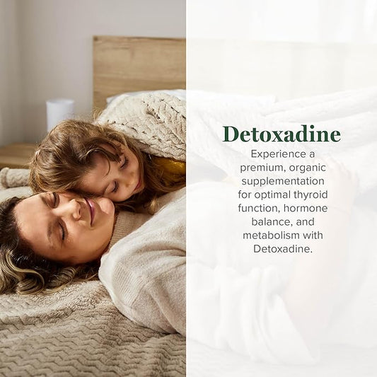 Global Healing Center - Detoxadine - Organic Nascent Liquid Iodine Supplement Drops for Thyroid Support, Detox Cleanse, and Metabolism - Non-GMO, Vegan, 200 Servings Iodine Drops (1 Oz)