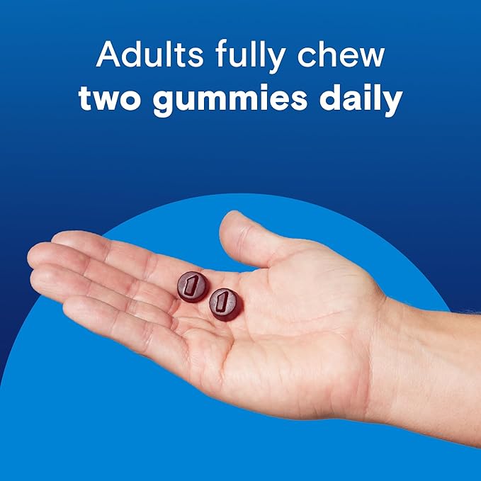 One A Day Men’s Daily Essentials Multivitamin Gummies, Multivitamin for Men, Bone Health, Zinc, Raspberry Natural Flavor, 120 Gummies