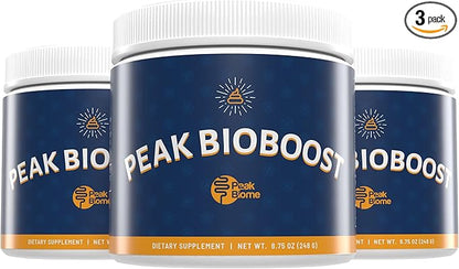 Peak BioBoost Prebiotic Fiber Supplement for Colon Cleanse - Flavorless Digestive Nutritional Supplements - Easy to Dissolve - No Gluten, Soy or Dairy - 3-Month Supply - 90 Servings