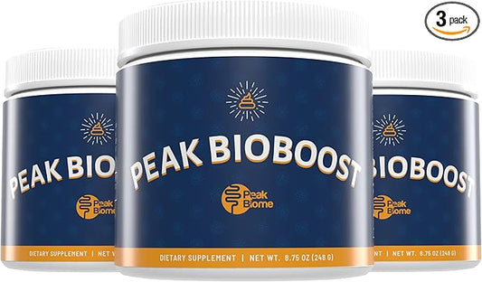 Peak BioBoost Prebiotic Fiber Supplement for Colon Cleanse - Flavorless Digestive Nutritional Supplements - Easy to Dissolve - No Gluten, Soy or Dairy - 3-Month Supply - 90 Servings