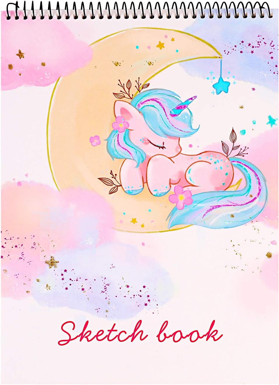 Sketch Book, 100 Pages (50 Sheets), Spiral Bound Artist Sketch Pad, Acid Free Drawing Paper for Drawing, Painting, Sketching or Doodling for Girls