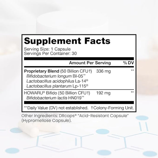 Pure Therapro Rx Power Probiotic 100B | 30 Acid Resistant Capsules - 1 Month Supply | 4 Proven Strains 100 Billion CFU | Flora Balance & Digestion | NO Refrigeration Required | Non-GMO | Zero Fillers