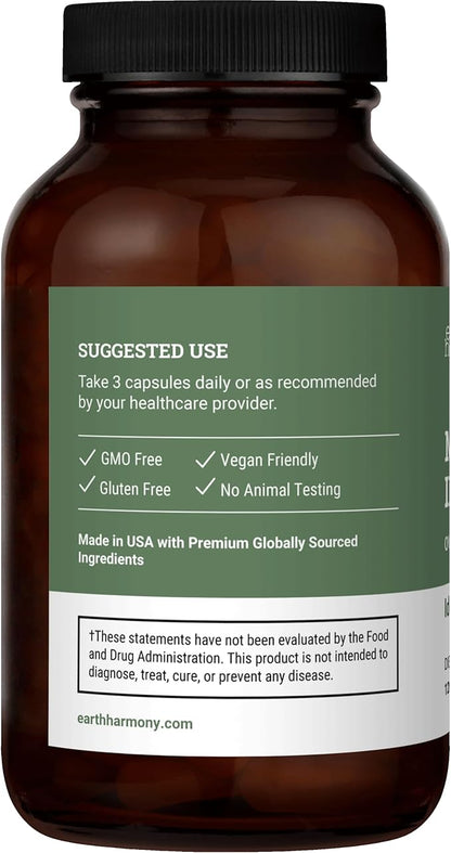 Earth Harmony Myo-Inositol & D-Chiro Inositol Supplement for Women, Ovarian & Hormone Balance for Women - Supports Normal Cycles, Fertility Supplement (60 Capsules)