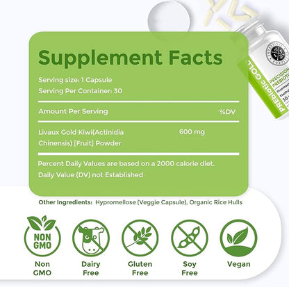 Intestinal Fortitude PREbiotic Gold: Kiwifruit Fiber, Butyrate & Prebiotic Restore Supplement to Support The Gut, Immune & Digestive Support, Anti-Bloating & Leaky Gut Repair, Dairy-Free Capsules